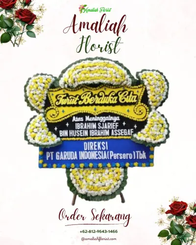 Papan Bunga Duka di Gedeg
