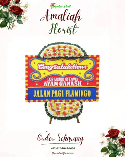 Bunga Papan Congratulation di Gedeg